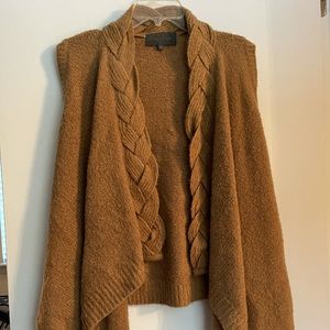 Anthropologie braided Sweater Vest
